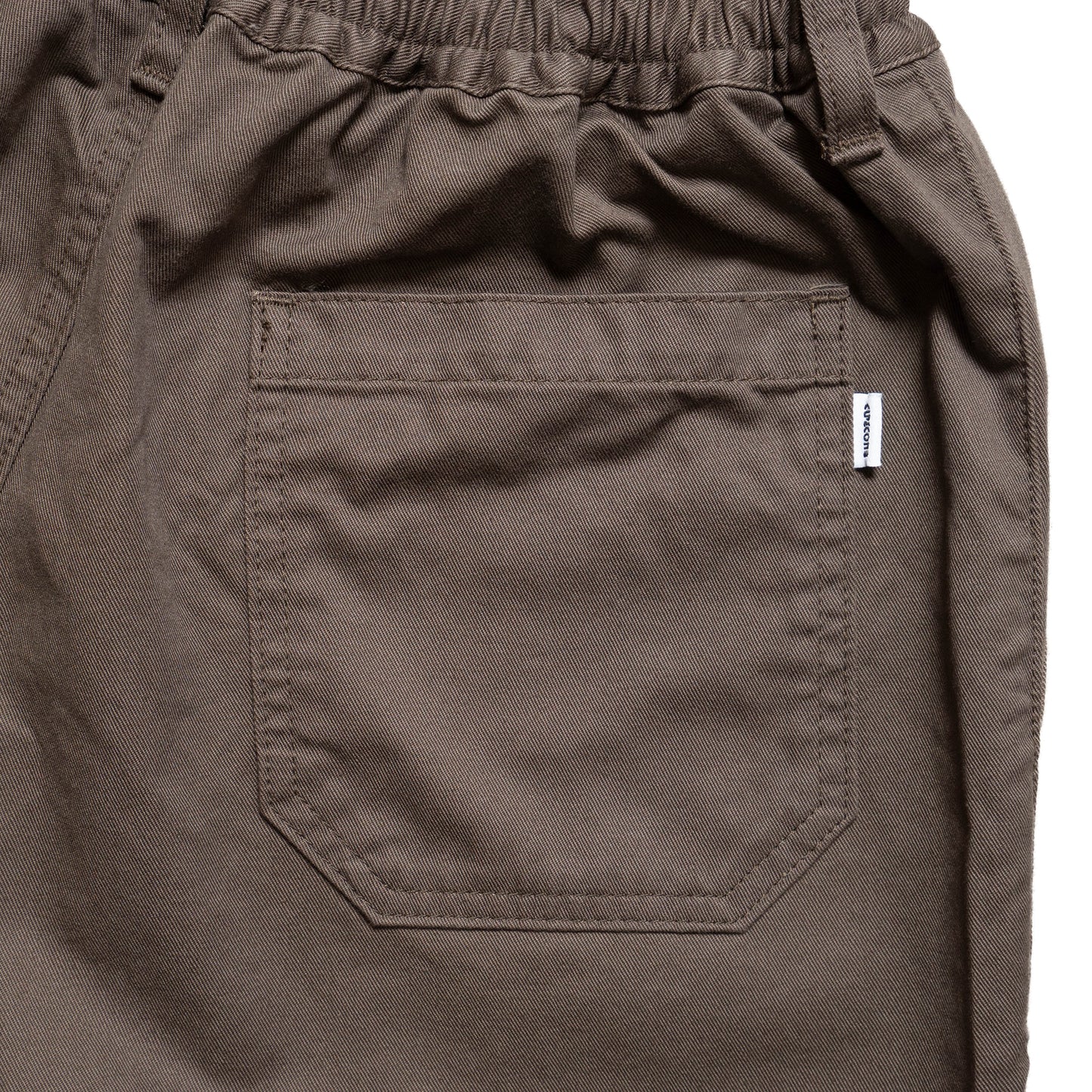 Cotton Twill Baggy Shorts - Mocha