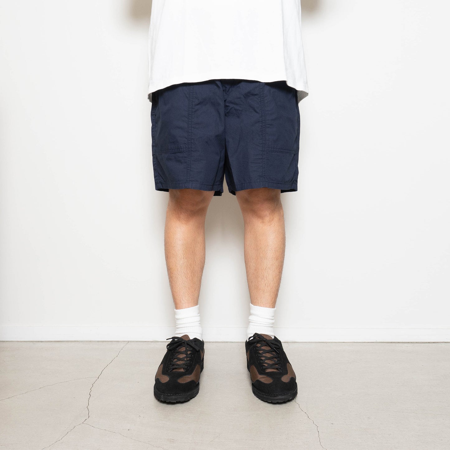 Light Cotton Baggy Shorts - Brown