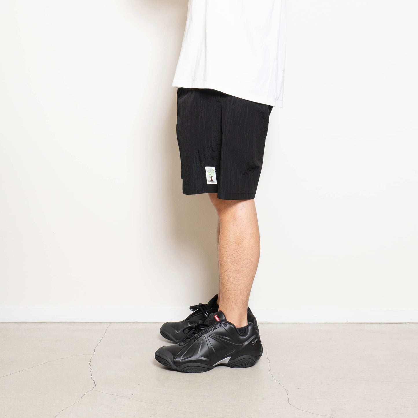 Crispy Nylon Baggy Shorts - Navy