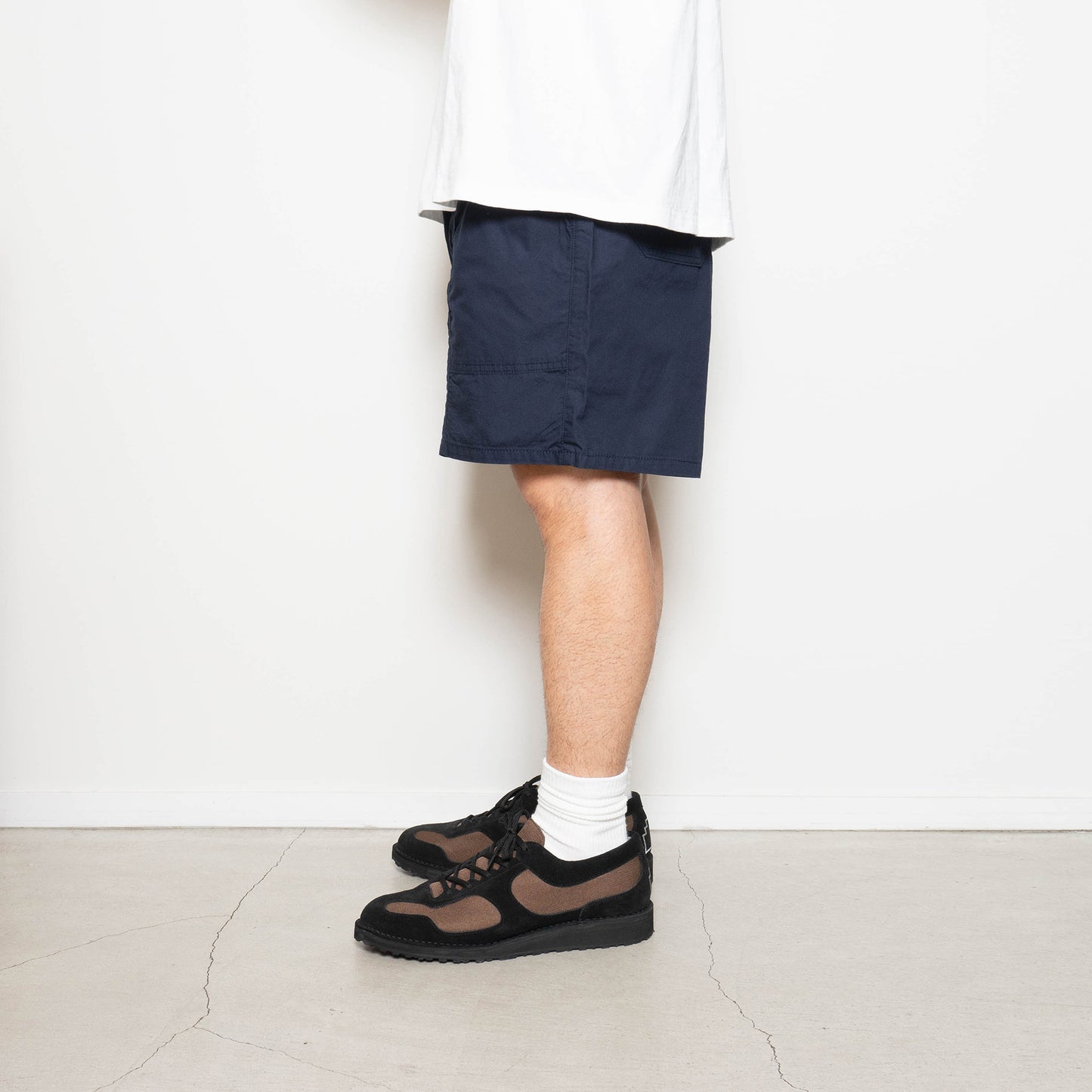 Light Cotton Baggy Shorts - Navy