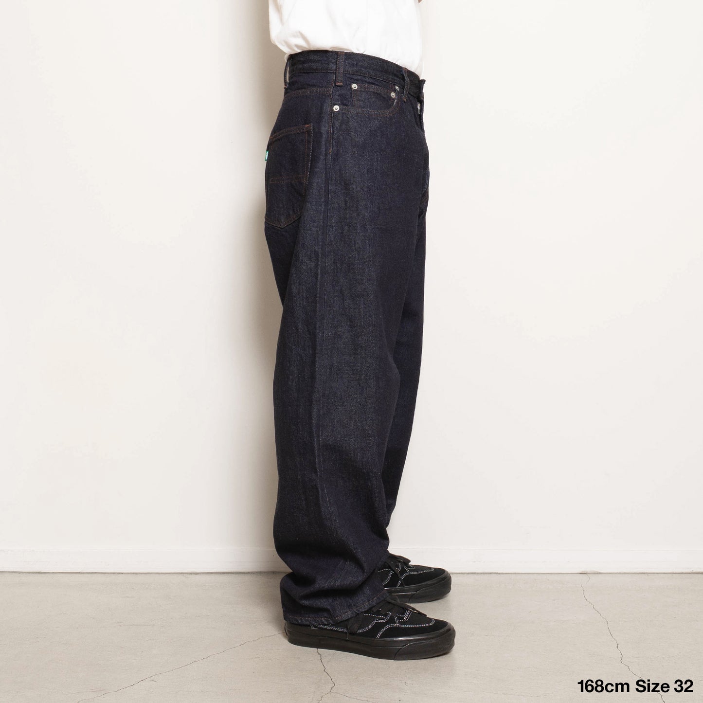 Green Label Basic Denim Pants - Double Black Enzyme Washed