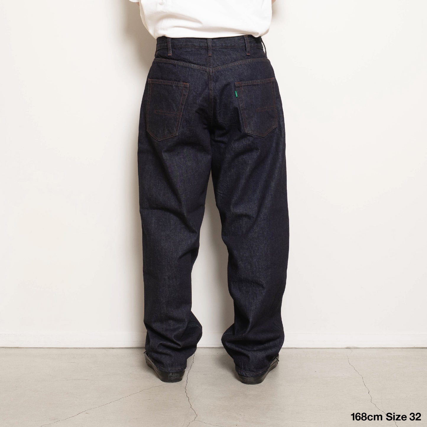 Green Label Basic Denim Pants - Double Black Enzyme Washed