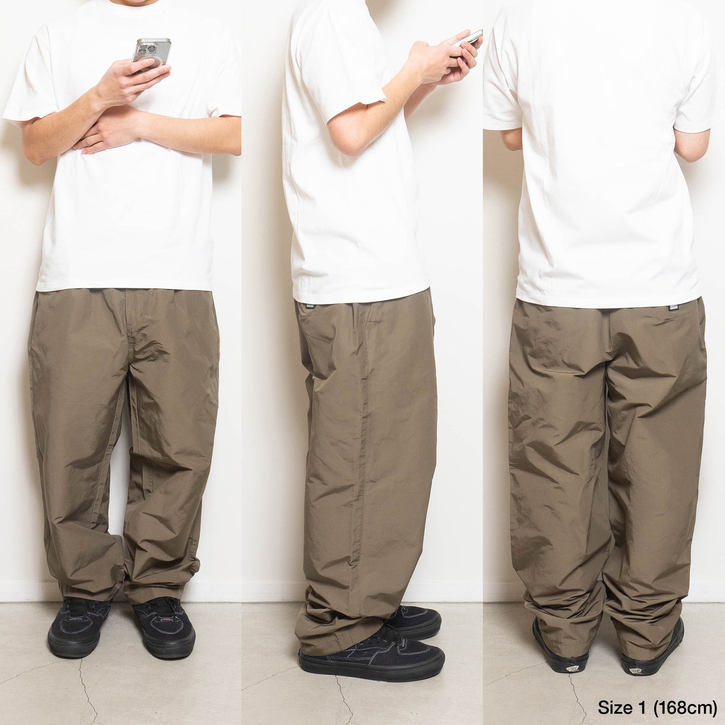 CC Baggy 60/40 Cloth Easy Trousers - Taupe