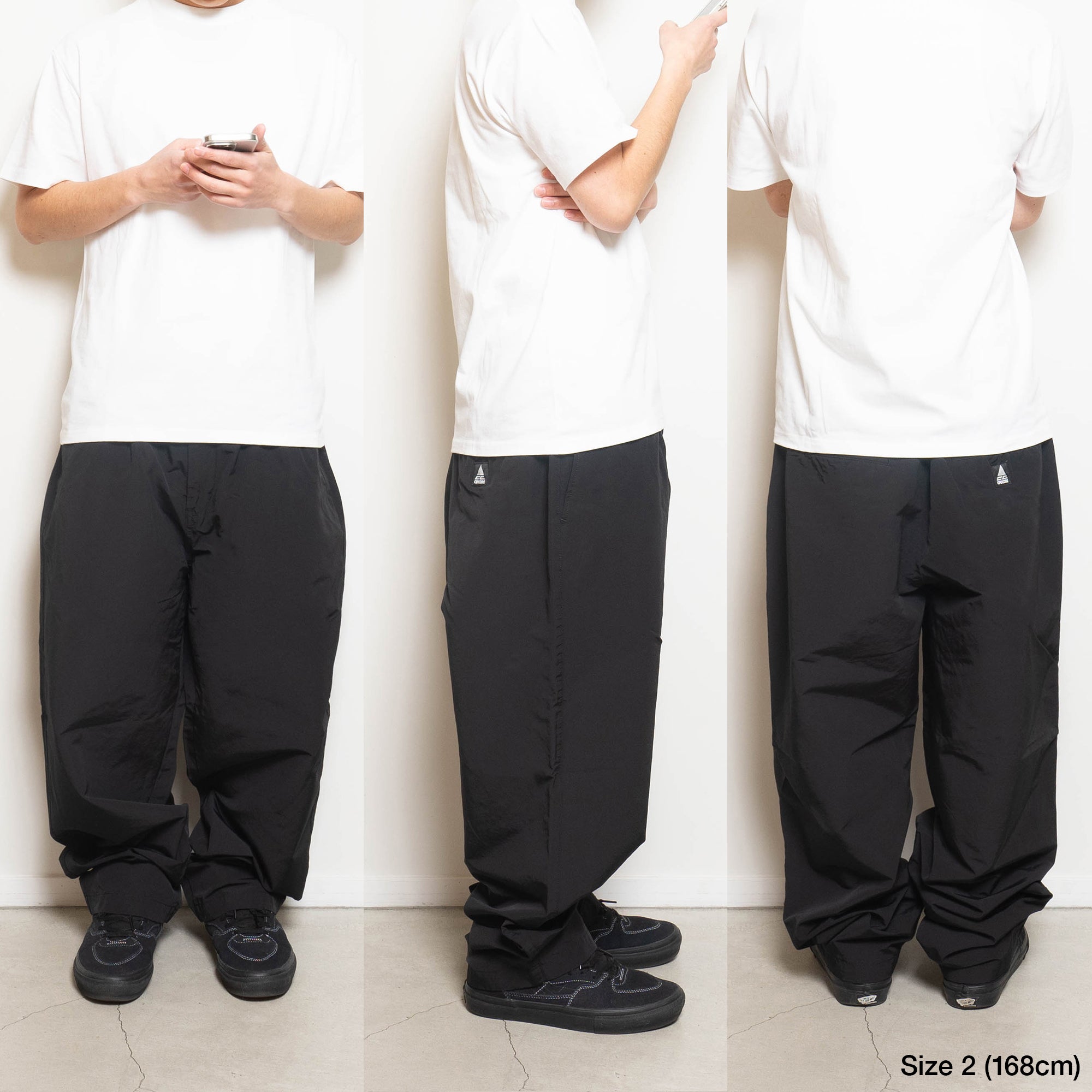 CC Baggy 60/40 Cloth Easy Trousers - Navy – CUP AND CONE