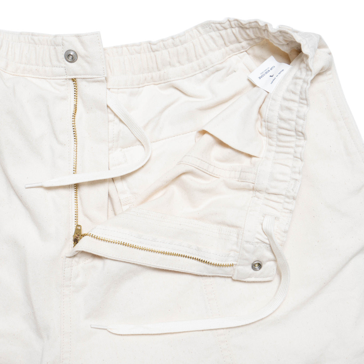 [SALE] Cotton Twill Baggy Pants - Natural
