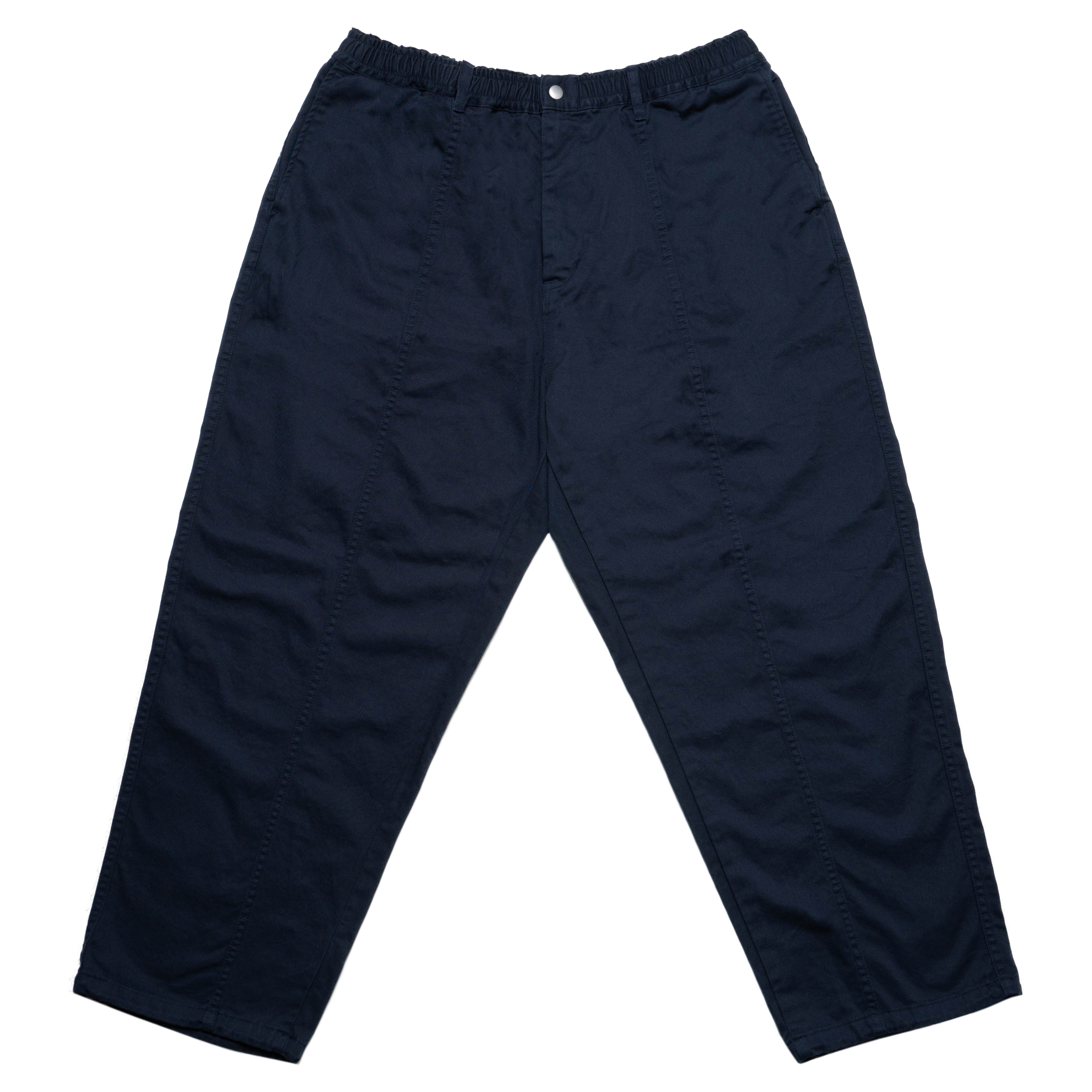 [SALE] Cotton Twill Baggy Pants - Navy