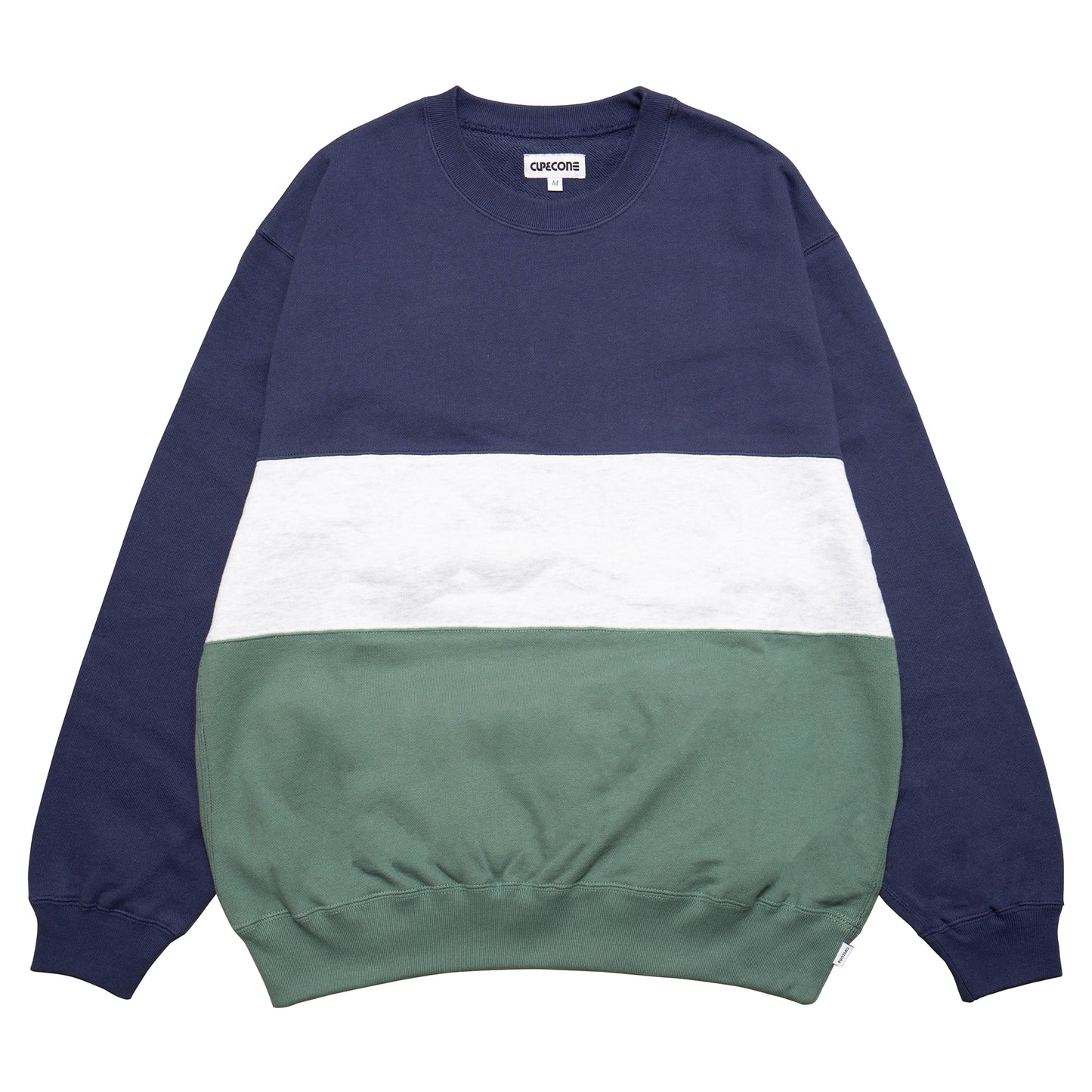 Color Block Crewneck - Navy