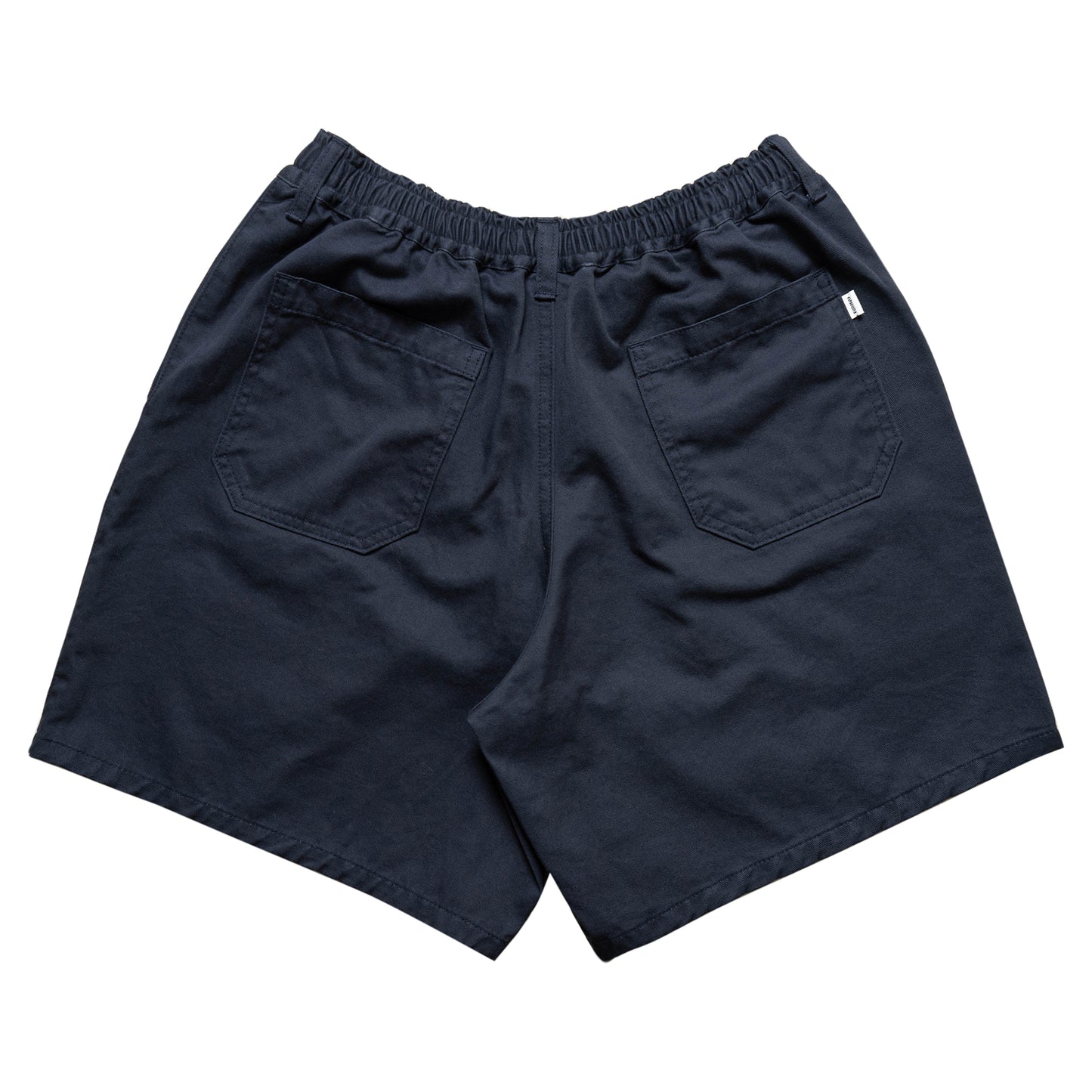 Cotton Twill Baggy Shorts - Navy