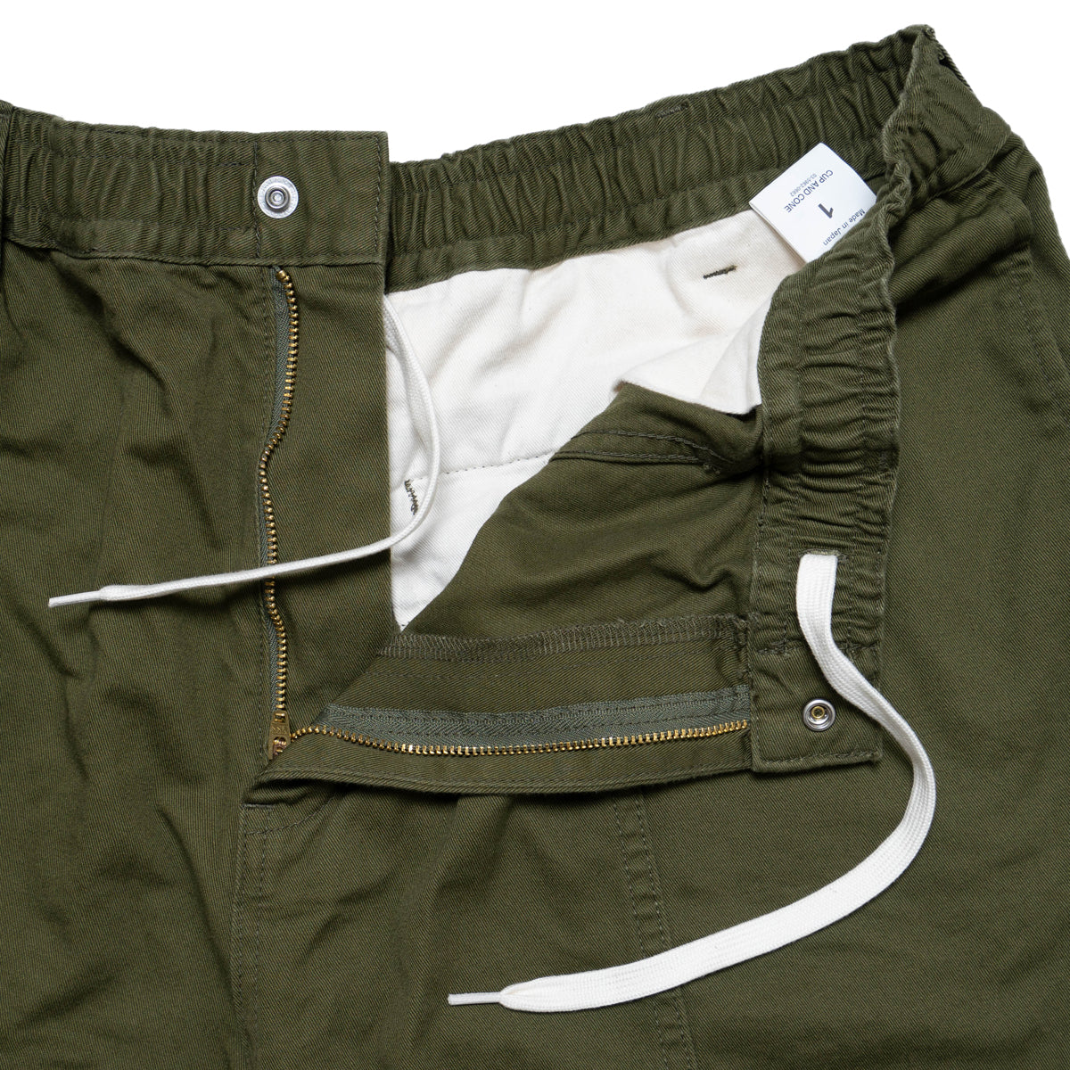 SALE] Cotton Twill Baggy Pants - Olive – CUP AND CONE