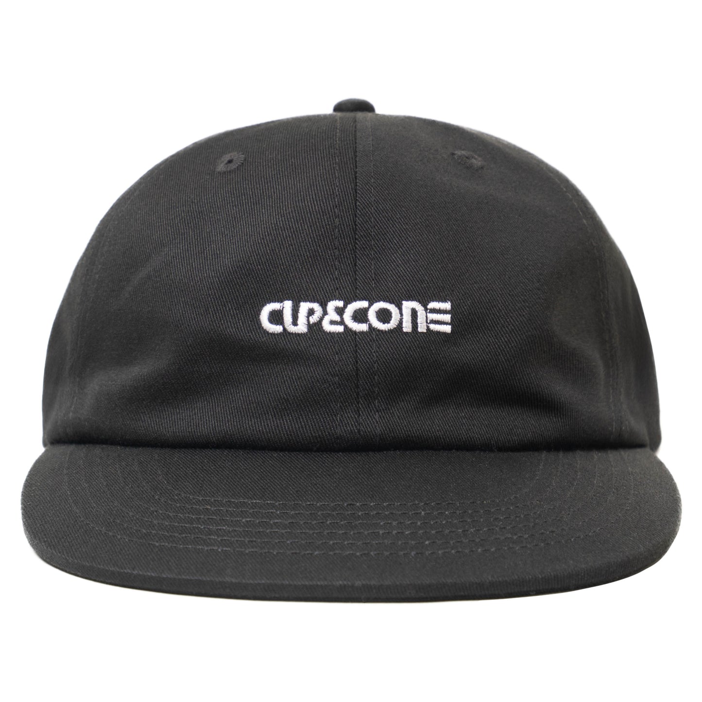 Cotton Twill 6 Panel - Black